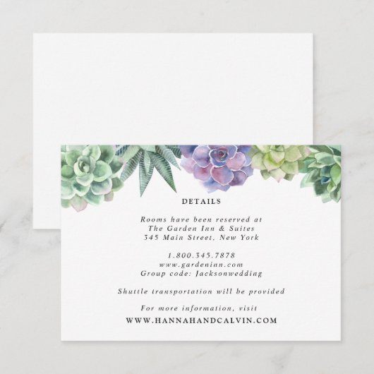 多汁結婚情報 招待状 (正面/裏面)