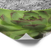 多汁自然フレーム自分の写真を作成 ポスター (角)