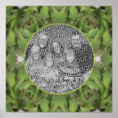 多汁自然フレーム自分の写真を作成 ポスター (正面)