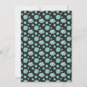 多汁金ゴールドフレームブライダルシャワー招待 招待状 (裏面)