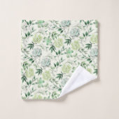 多汁・緑のバスタ離れオルセット バスタオルセット (ウォッシュタオル)