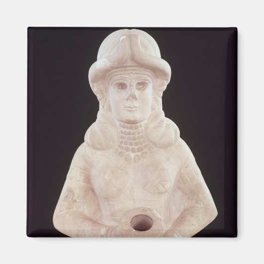 多産の女神、マリから、中間のユーフラテス マグネット (正面)