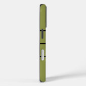 多用途スタイリッシュモノグラムの黄モダン緑 Case-Mate iPhoneケース (裏面 / 右)