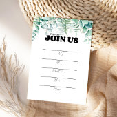 多用途ユーカリのシンプル招待状 招待状