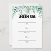 多用途ユーカリの招待状 招待状 (正面)