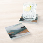 多用途抽象芸術横：ア芸術的クリル ガラスコースター (アングル)