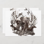 多用途狩りドッグ 招待状 (正面/裏面)