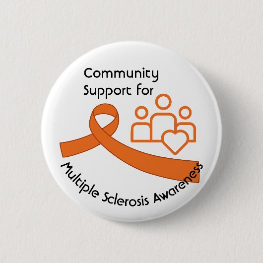 多発性硬化症に対する地域支援認識度 缶バッジ (正面)