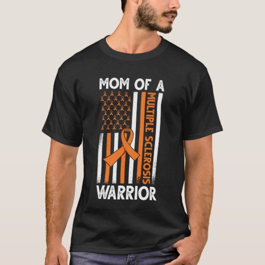 多発性硬化症のパパ認識度MS Warrior Tシャツ (正面)