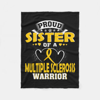 多発性硬化症の戦士の姉妹 フリースブランケット