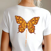 多発性硬化症の戦士シャツ、オレンジ色のリボン トライブレンドTシャツ