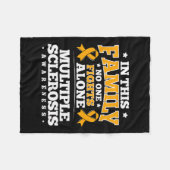 多発性硬化症の生存者のためのギフト フリースブランケット (正面(横))