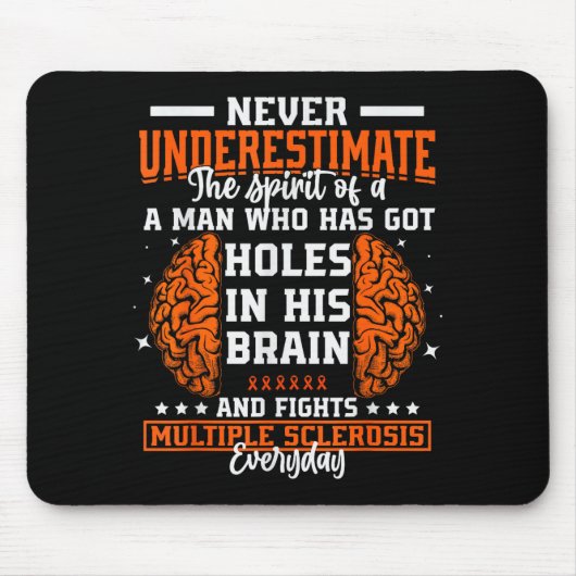 多発性硬化症の認識 面白い 多発性硬化症の認識 ファン マウスパッド (正面)