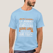 多発性硬化症は旅である Tシャツ (正面)