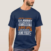 多発性硬化症は旅である Tシャツ (正面)