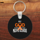 多発性硬化症より神の方が強い認識度 キーホルダー (正面)