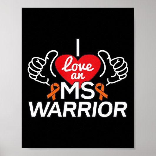 多発性硬化症を愛するMs Warrior ポスター (正面)
