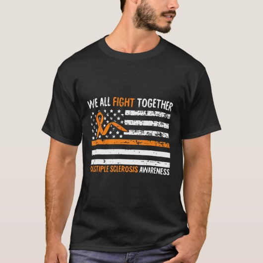 多発性硬化症アメリカとの闘い Tシャツ (正面)