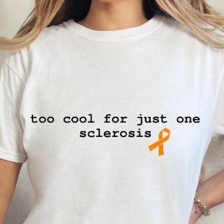 多発性硬化症ウォリアーおもしろいティーms認識度 トライブレンドTシャツ
