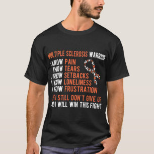 多発性硬化症ウォリアーMS認識度 おもしろい Tシャツ