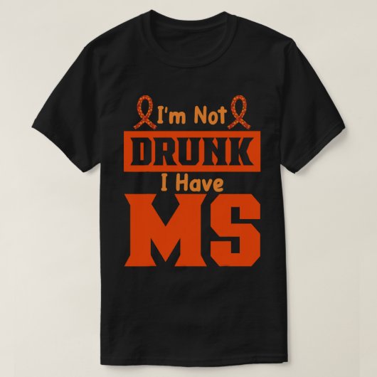 多発性硬化症ウォリアーMS認識度 Tシャツ (デザイン正面)