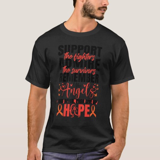 多発性硬化症ウォリアーMS認識度 Tシャツ (正面)