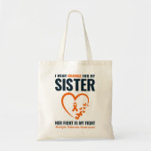 多発性硬化症オレンジリボンのサポートシスター トートバッグ (正面)