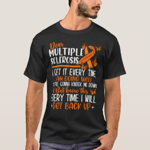 多発性硬化症バタフライリボン世界MSデイ Tシャツ
