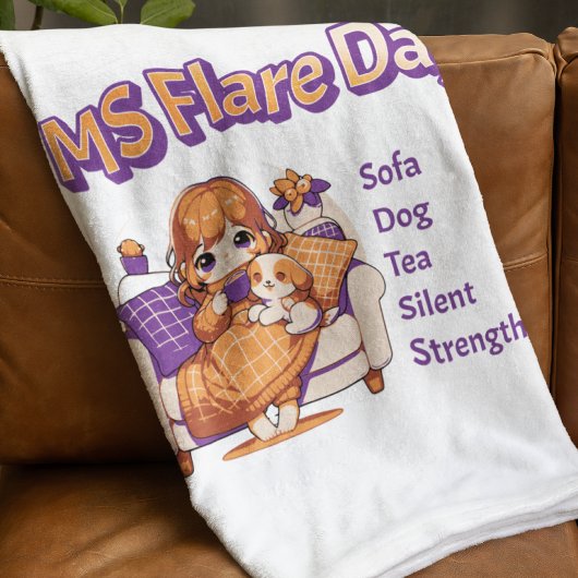 多発性硬化症フレアデイMS戦士ギフト フリースブランケット