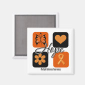 多発性硬化症ホープ愛インスパイア認識度 マグネット (正面/裏面)