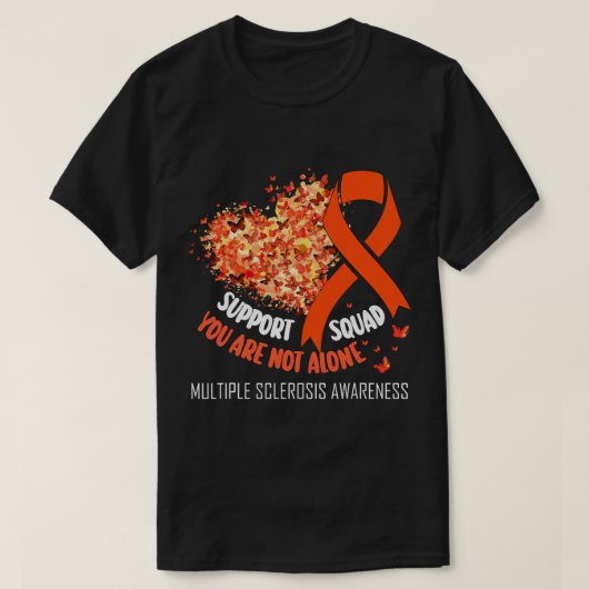 多発性硬化症リボン支援隊MS Awarene Tシャツ (デザイン正面)
