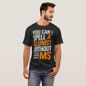多発性硬化症啓発 オレンジ色のオラ Tシャツ (正面フル)