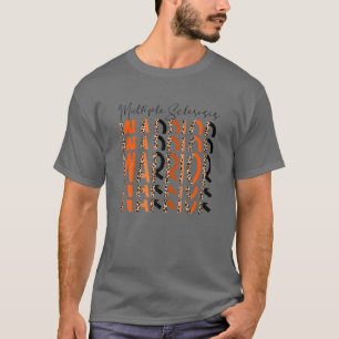 多発性硬化症戦士ヒョウMS戦士フィッホ Tシャツ