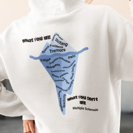 多発性硬化症戦士MSファイターフード付きスウェットシャツ パーカ