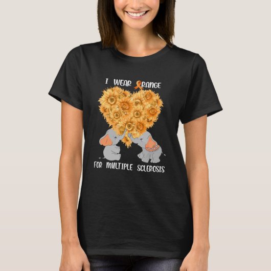 多発性硬化症支援班MS Elephant We We Tシャツ (正面)