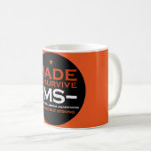 多発性硬化症生存者支援認識度 コーヒーマグカップ (正面右)