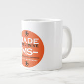 多発性硬化症生存者支援認識度 ジャンボコーヒーマグカップ (正面右)