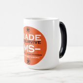 多発性硬化症生存者支援認識度 モーフィングマグカップ (正面右)