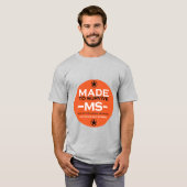 多発性硬化症生存者支援認識度 Tシャツ (正面フル)