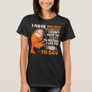 多発性硬化症認識度今日の私は複数を持っている Tシャツ