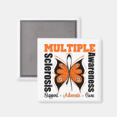 多発性硬化症認識度蝶 マグネット (正面/裏面)