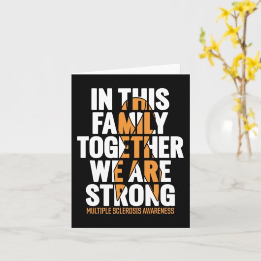 多発性硬化症認識度 カード (黄色い花)