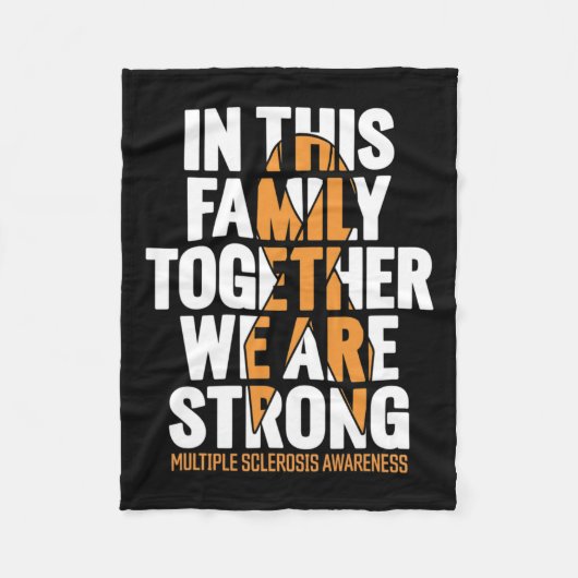 多発性硬化症認識度 フリースブランケット (正面)