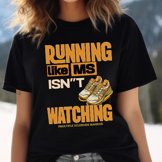 多発性硬化症認識度、MSウォリアー、ランナー トライブレンドTシャツ