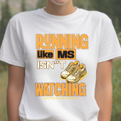 多発性硬化症認識度、MSウォリアー、ランナー トライブレンドTシャツ