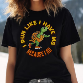 多発性硬化症認識度、MSウォリアー、ランナーm トライブレンドTシャツ