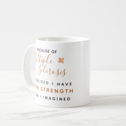 多発性硬化症認識度- Mug コーヒーマグカップ (正面左)