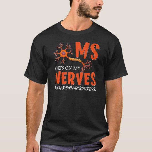 多発性硬化症認識度 Tシャツ (正面)