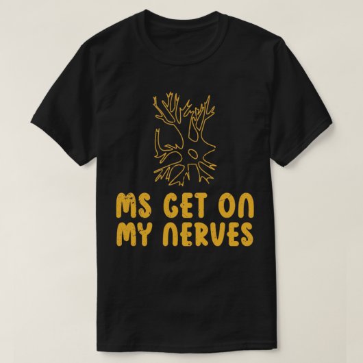 多発性硬化症認識度M Tシャツ (デザイン正面)