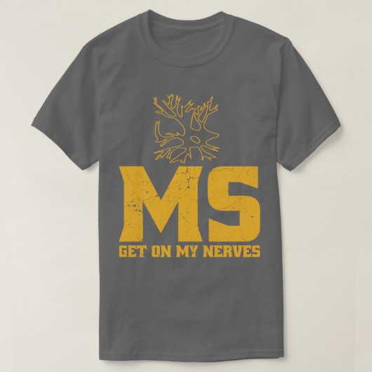 多発性硬化症認識度M Tシャツ (デザイン正面)